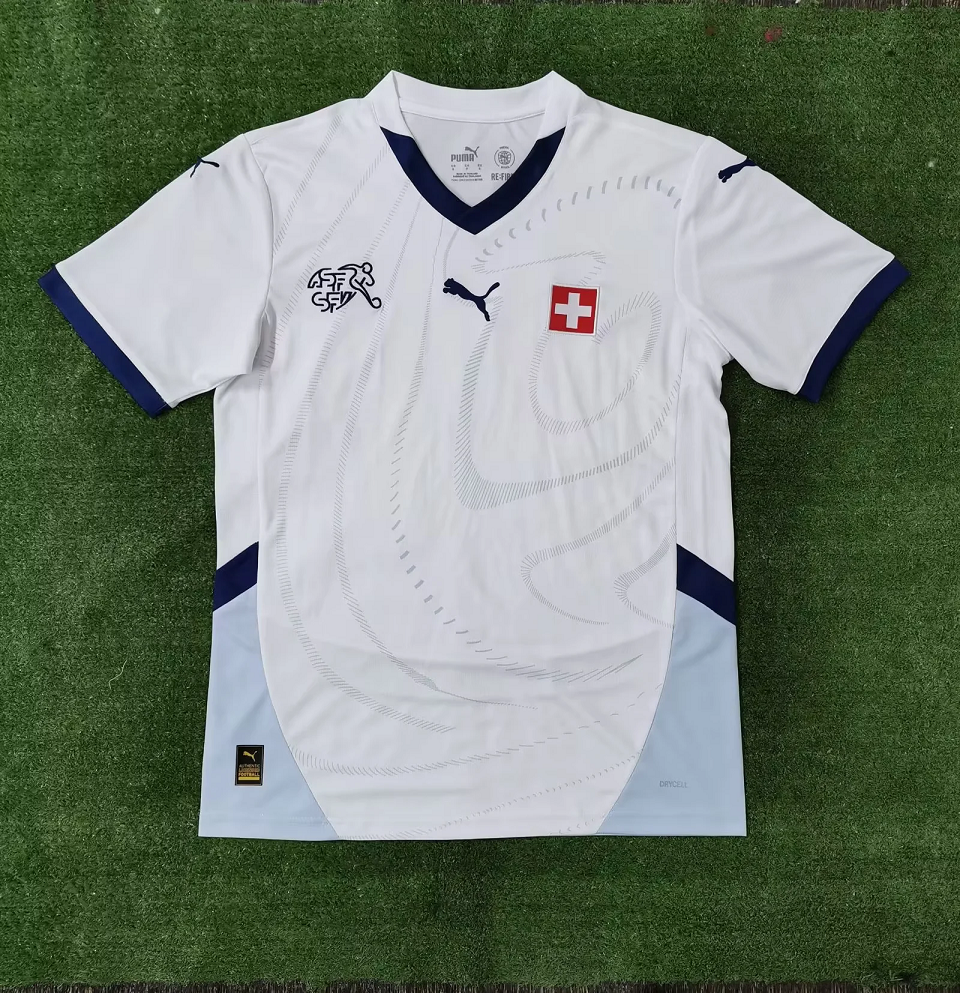 AAA Quality Switzerland 2024 Euro Away White Soccer Jersey